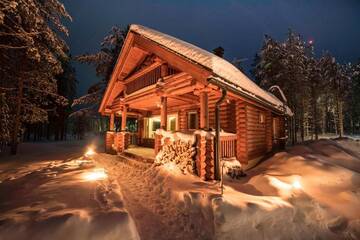 Фото номера Шале с двумя спальнями Шале Lampiranta Log cabin г. Хосса 30